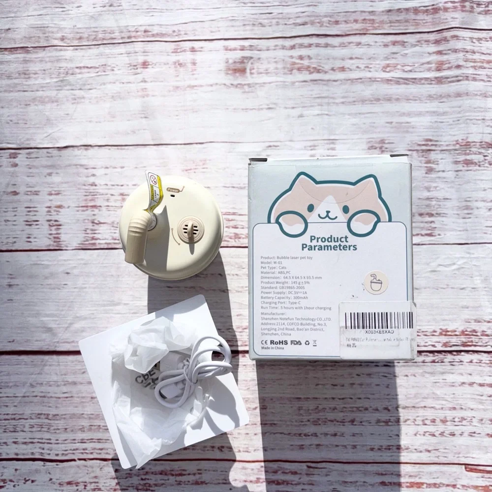 Maymaw Automatic Laser Rotating Cat Toy Interactive Catnip Cream Rechargeable